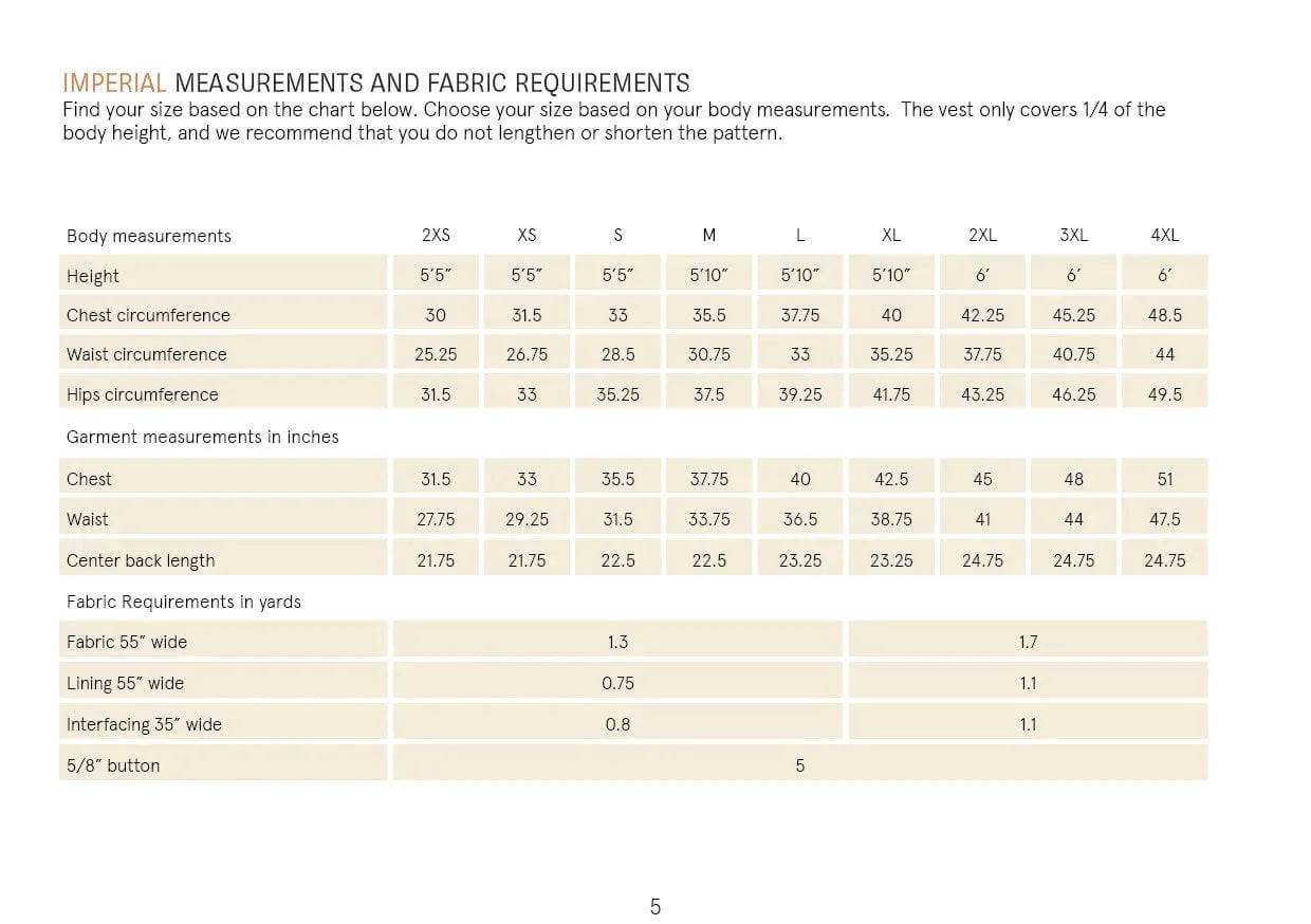 Pike Vest Sewing Pattern Wardrobe By Me
