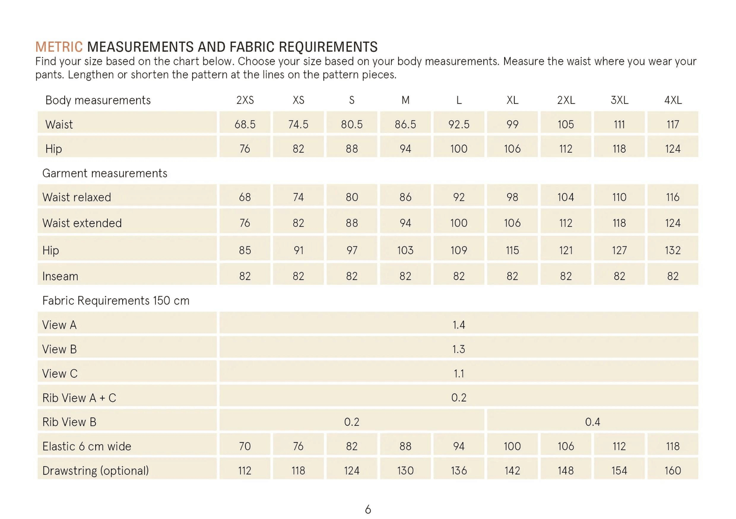 Sweatpants sewing pattern Wardrobe By Me