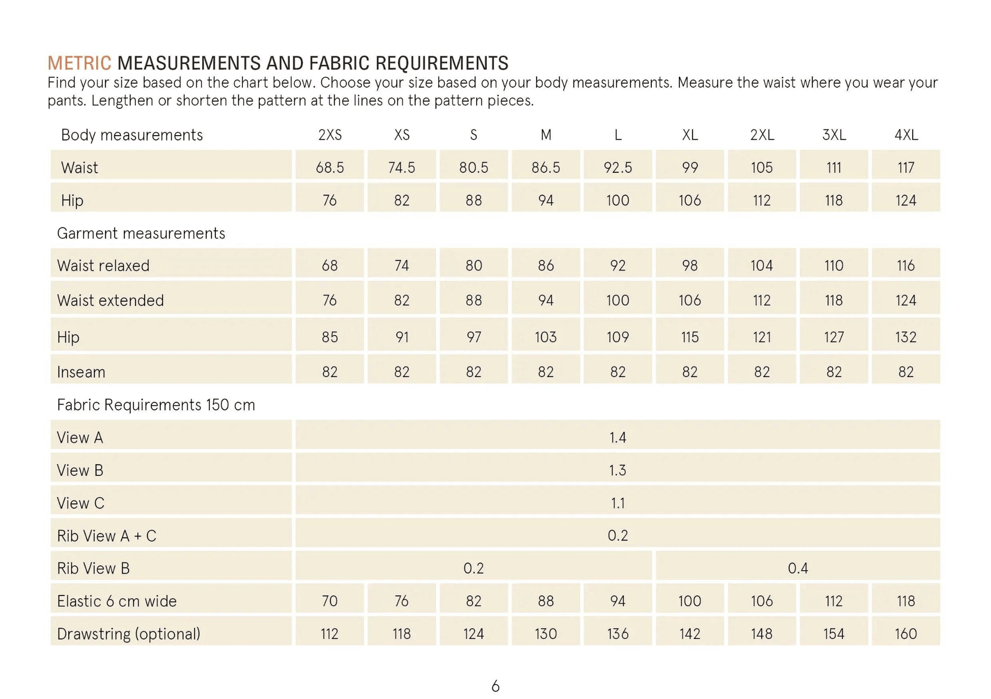Sweatpants sewing pattern Wardrobe By Me