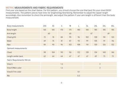 Track Jacket sewing pattern Wardrobe By Me