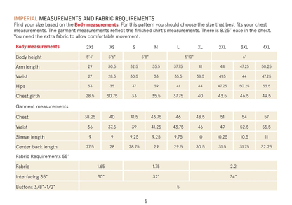 Tropical Shirt sewing pattern Wardrobe By Me