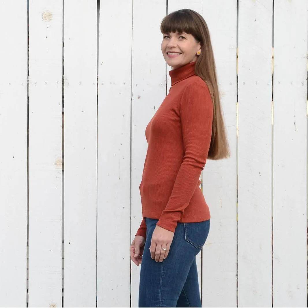 Trudy Turtleneck Tshirt Sewing Pattern Wardrobe By Me