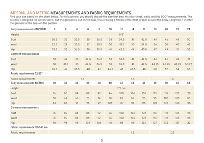 V-neck Camisole sewing pattern Wardrobe By Me
