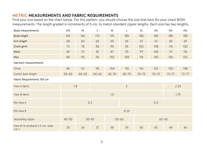 Zipper Hoodie Sewing Pattern-Unisex Wardrobe By Me