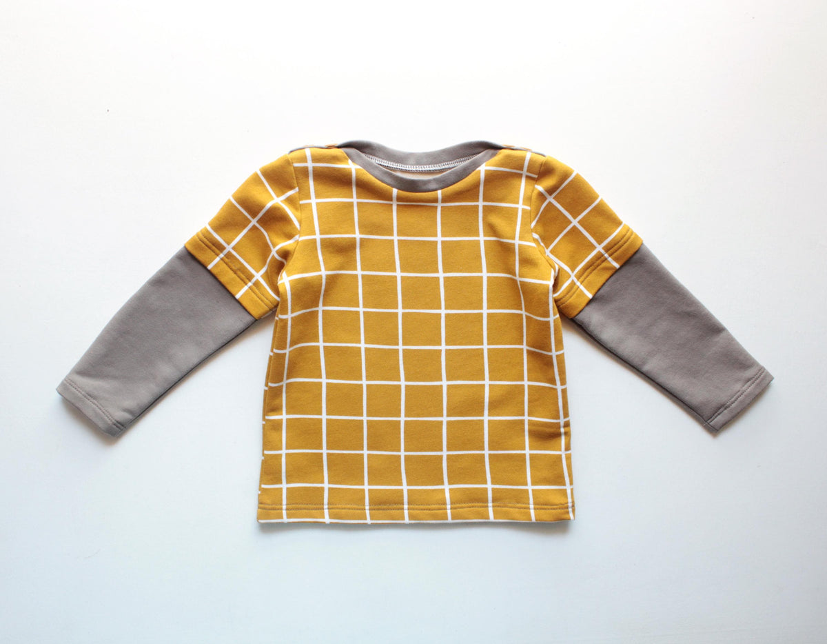 Wave Double Sleeve T-Shirt Pattern