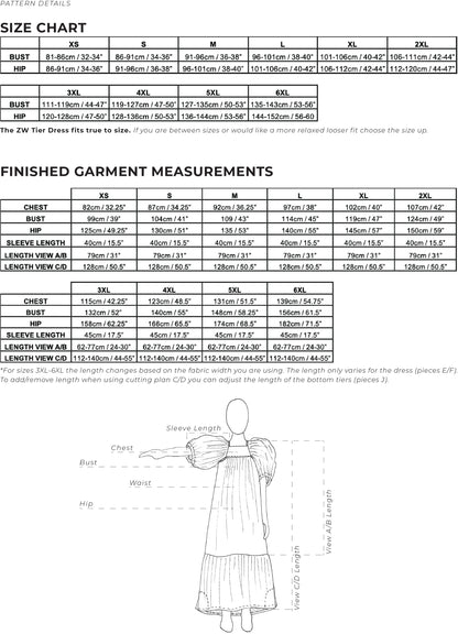 ZW Tier Dress - PDF Pattern