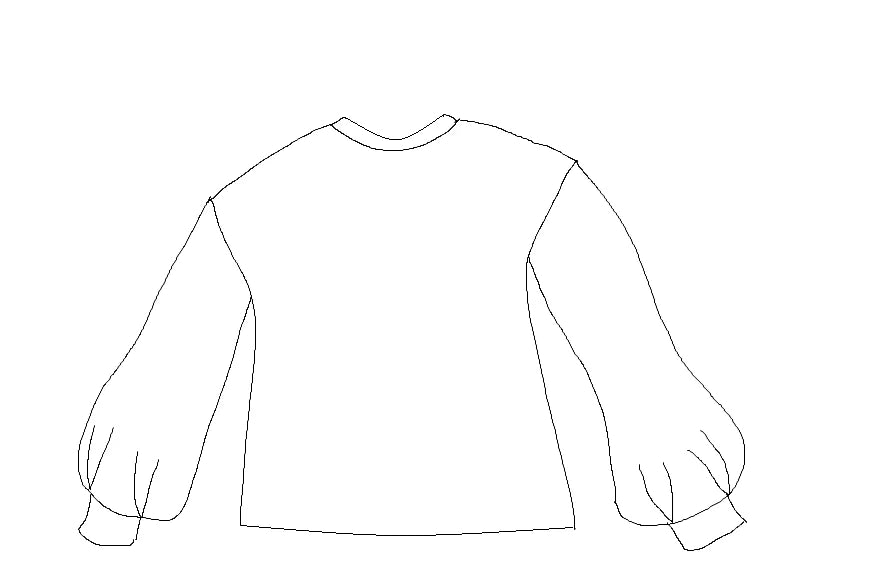 Sweat Granite - Patron papier - Maison Fauve