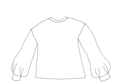Sweat Granite - Patron papier - Maison Fauve
