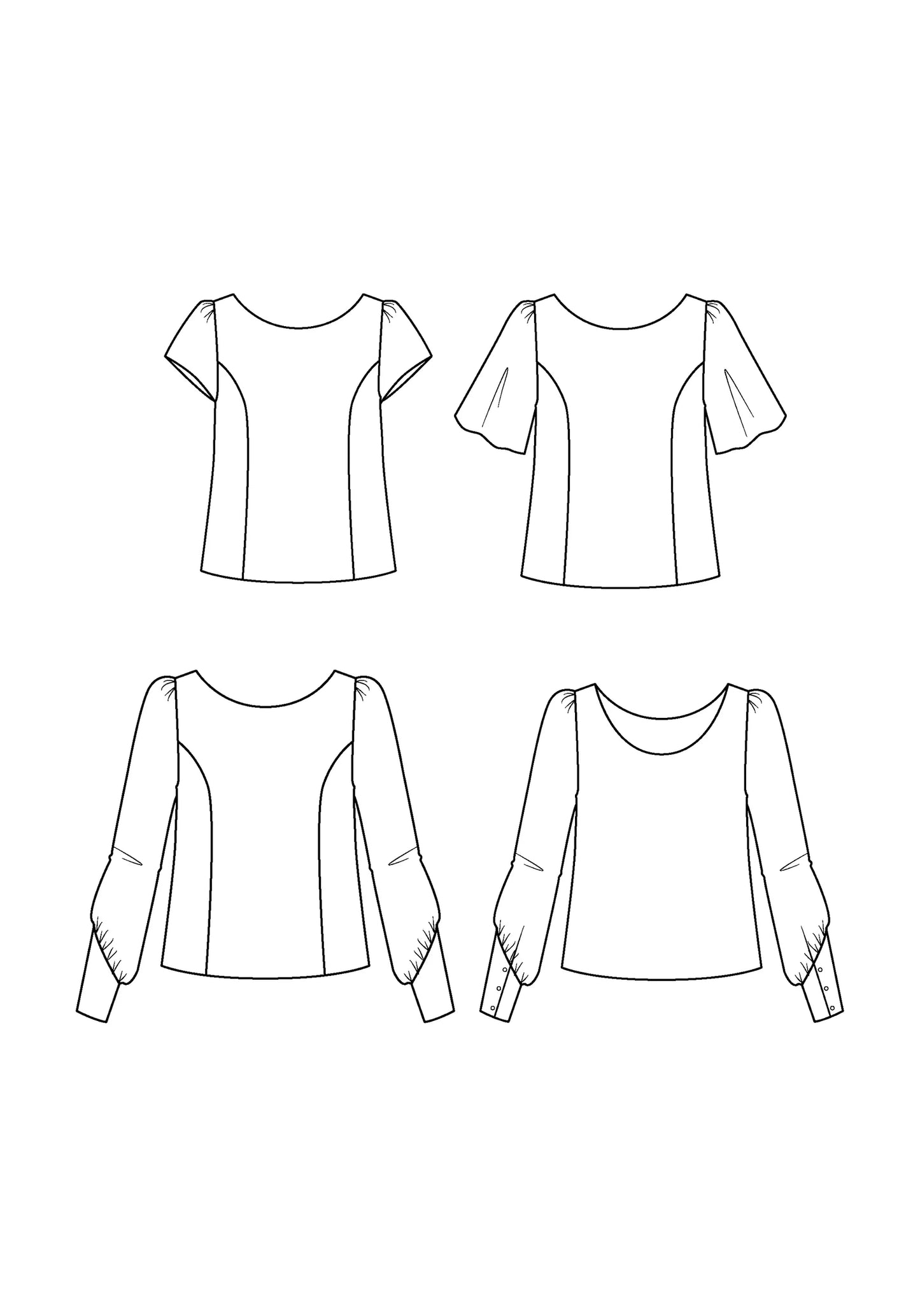 Blouse Cicadella - Patron papier - Maison Fauve