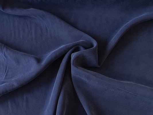 Sergé velours - Bleu marine