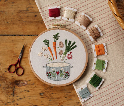 Ensemble de broderie - Soupe du potager - Twin Folk