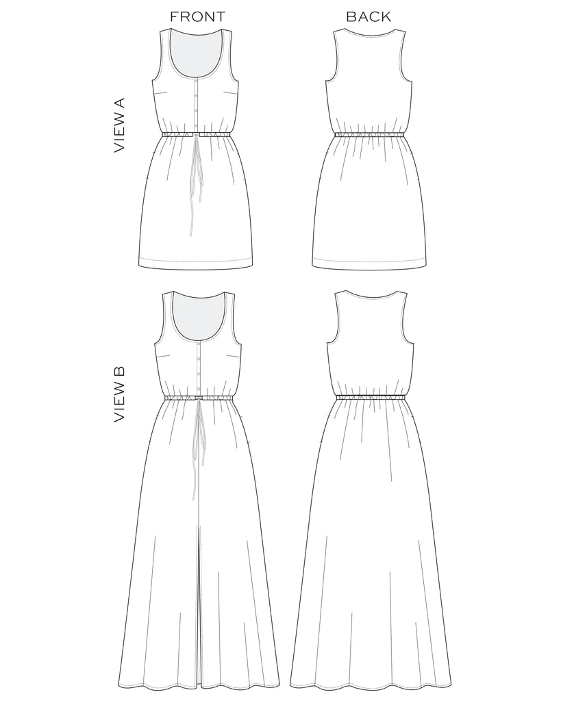 Southport Dress (0-18) - Paper pattern - TRUE BIAS