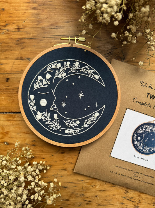 Ensemble de broderie - Lune bleue - Twin Folk
