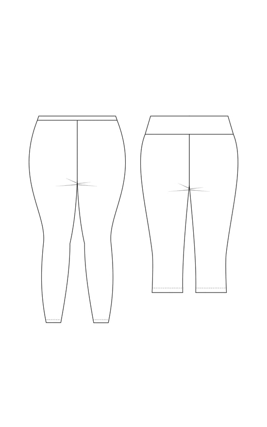 Belmont leggings 12 to 32 - Paper pattern - CASHMERETTE