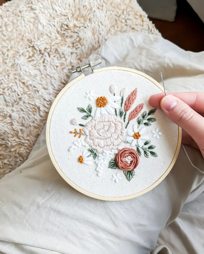 Ensemble de broderie - Fleurs du printemps - BRODÉ SERRÉ