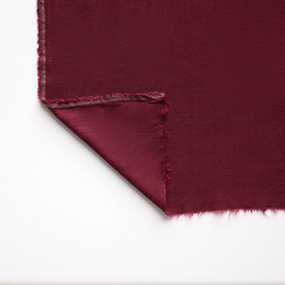 Bourette / Silky Noil / Linen / Viscose - Dark red