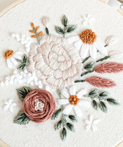 Ensemble de broderie - Fleurs du printemps - BRODÉ SERRÉ