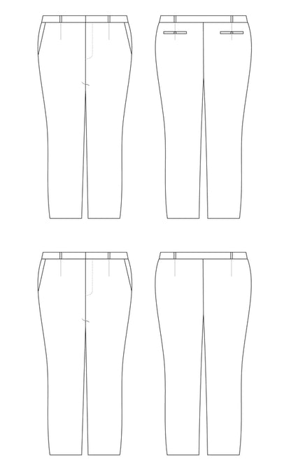 Meriam pants 12 to 32 - Paper pattern - CASHMERETTE