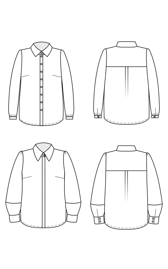 Vernon shirt 0 to 16 - Paper pattern - CASHMERETTE