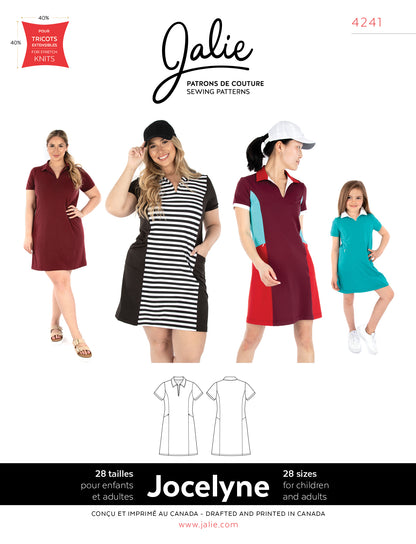 Polo dress JOCELYNE 4241 | Paper pattern - Jalie