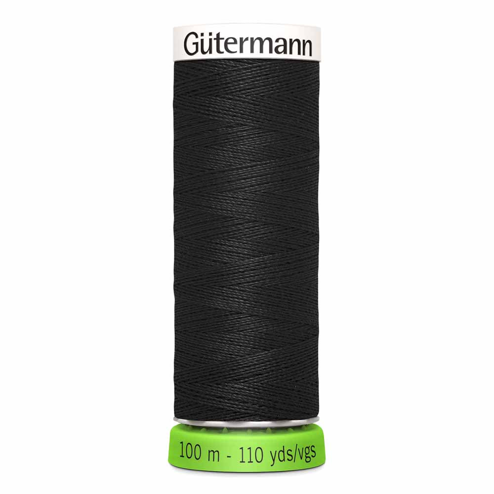 Recycled polyester thread / rPet - 00 Black - GÜTERMANN 