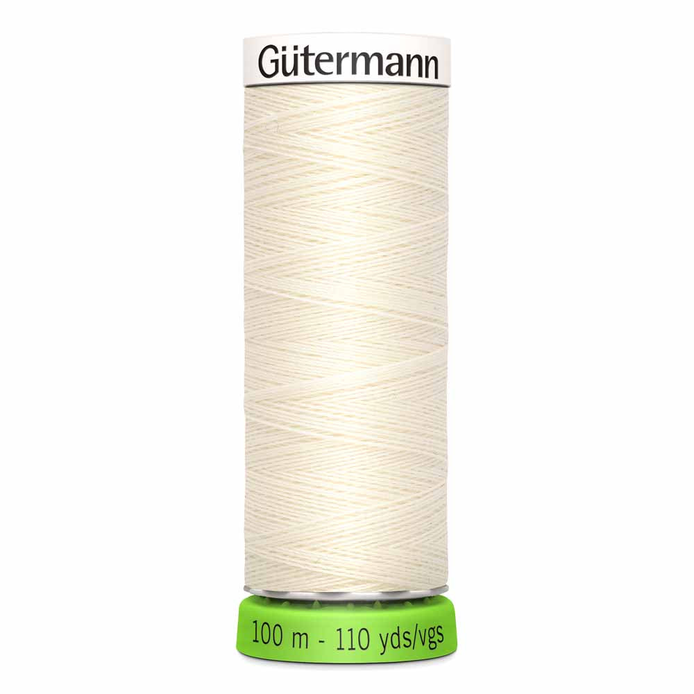 Recycled polyester yarn / rPet - 01 Cream - GÜTERMANN 