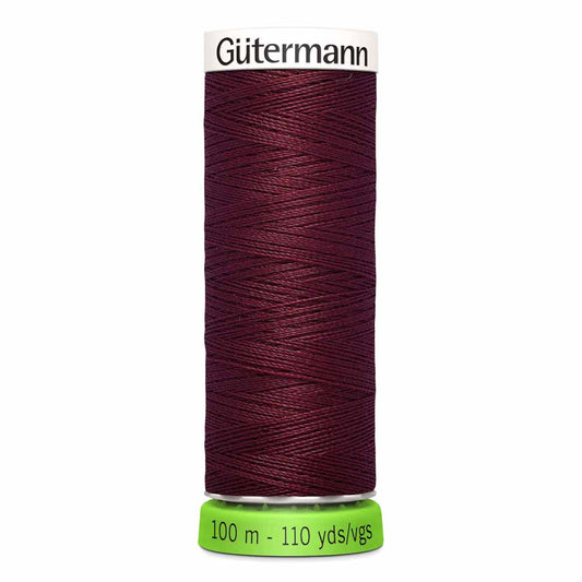 Recycled polyester thread / rPet - 369 Bordeaux - GÜTERMANN