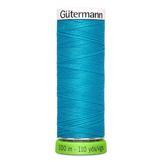 Recycled polyester yarn / rPet - 736 Cyan blue - GÜTERMANN