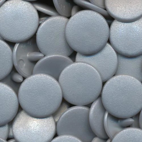 Bouton pression mât 12mm - B45 Argent pâle - KAMSNAPS