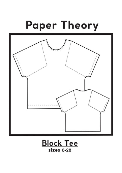 Block Tee - Patron papier - Paper Theory