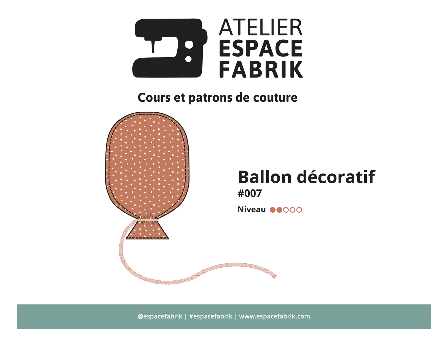 Decorative balloon - PDF pattern