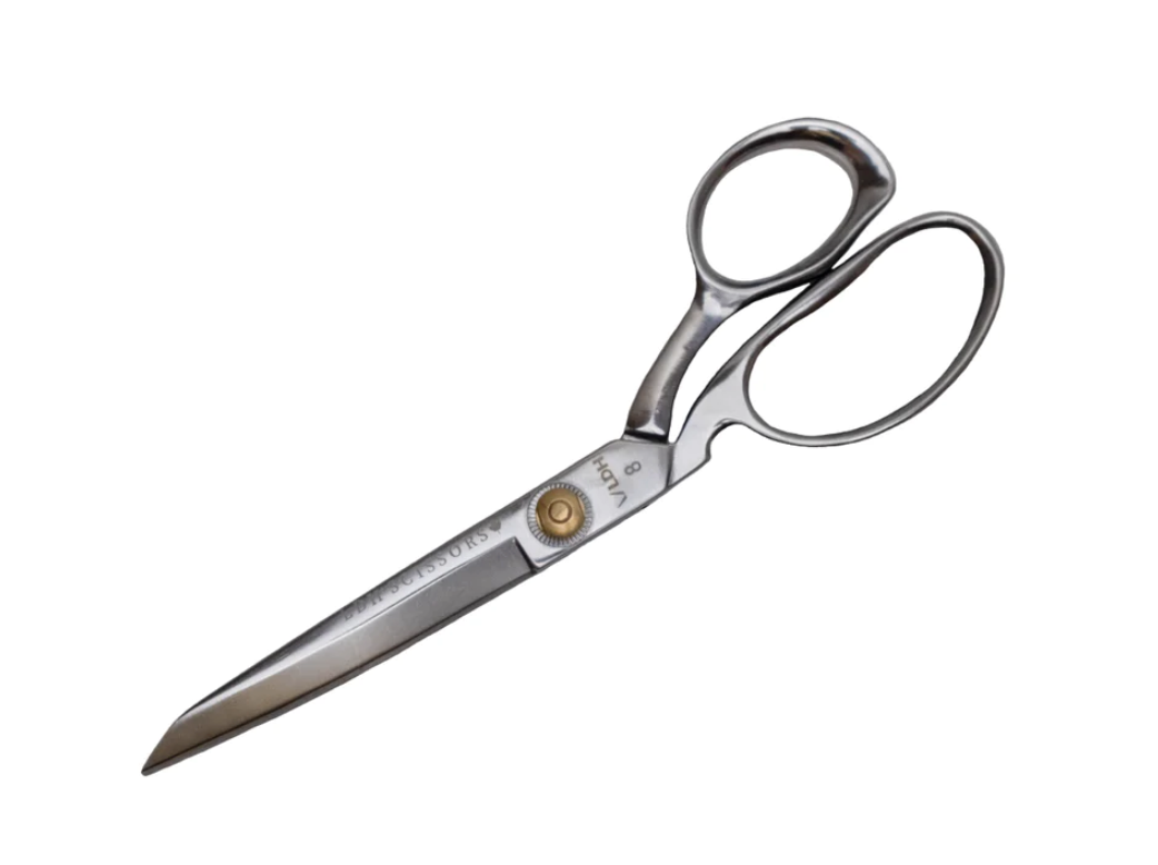 8" LEFT-HAND stainless steel fabric scissors - LDH