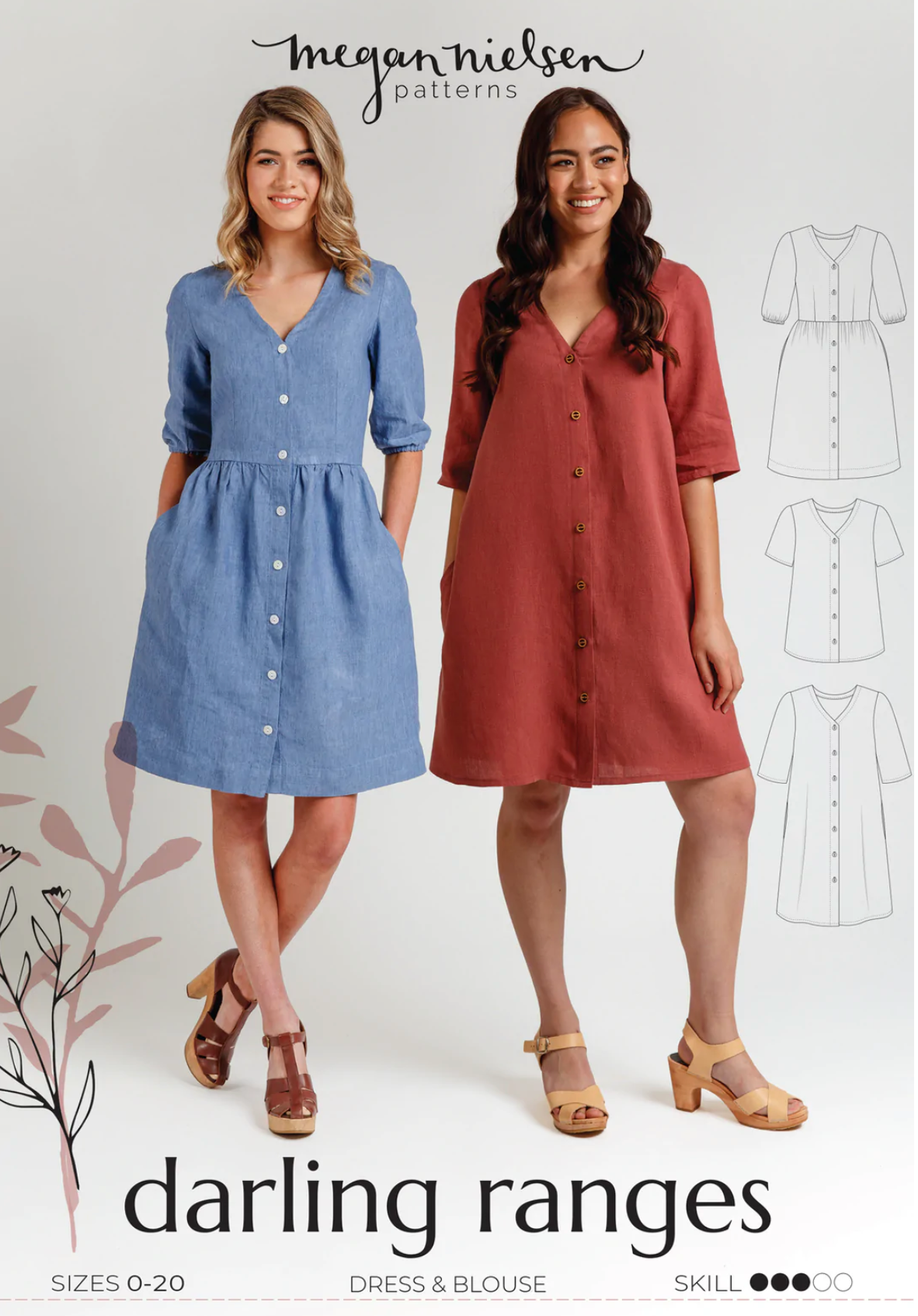 Darling Ranges dress and blouse - Paper pattern - MEGAN NIELSEN