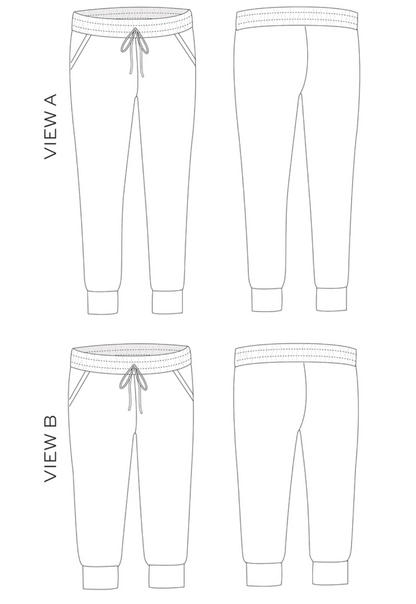 Hudson pants - Paper pattern - TRUE BIAS