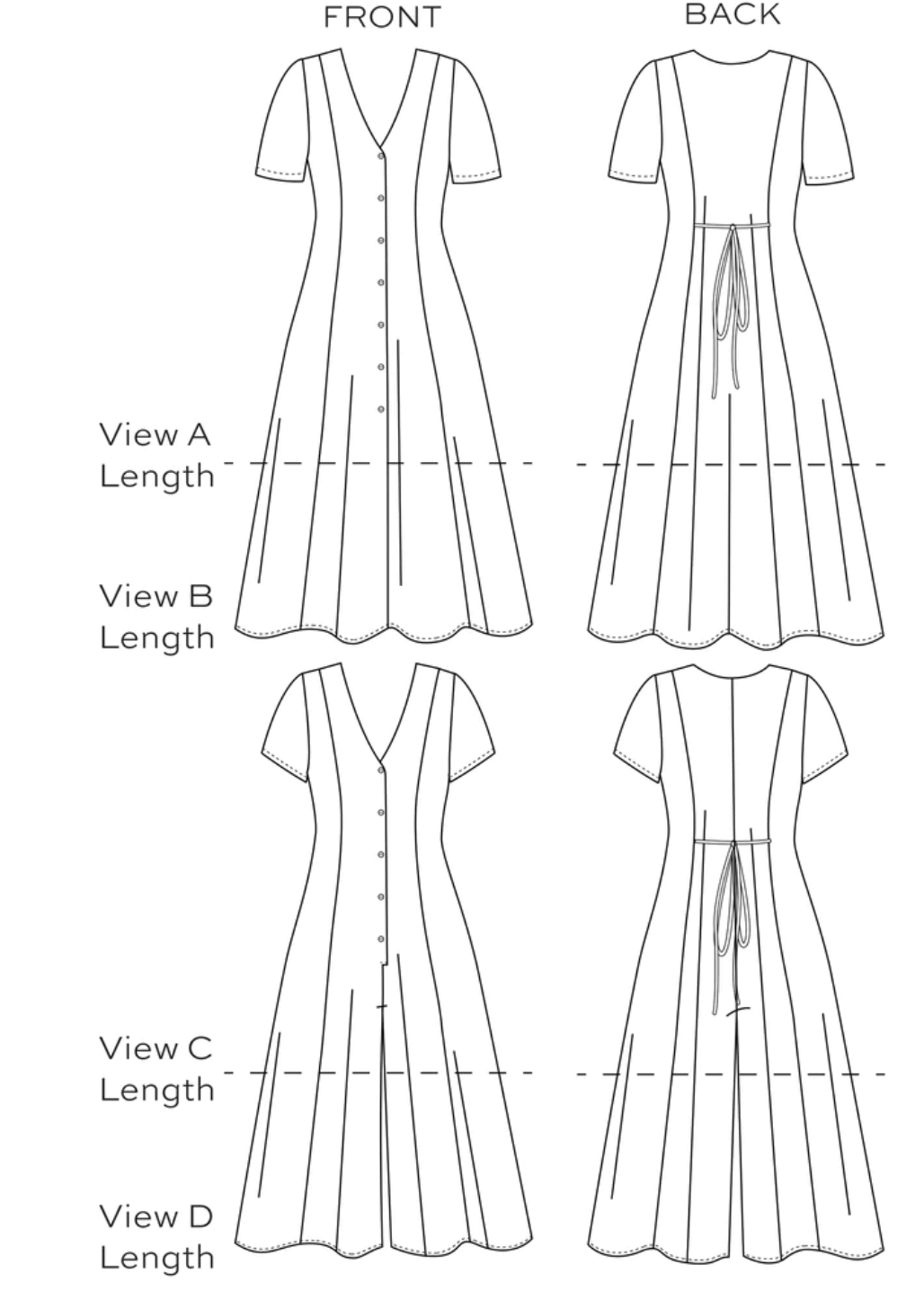 Robe & Romper Shelby - Patron papier - TRUE BIAS