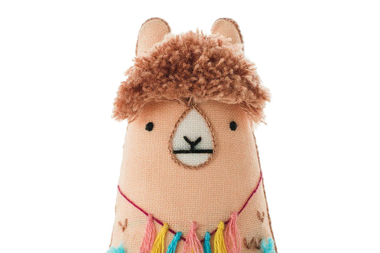 Lama - Kit peluche à broder (niveau 2) - KIRIKI PRESS