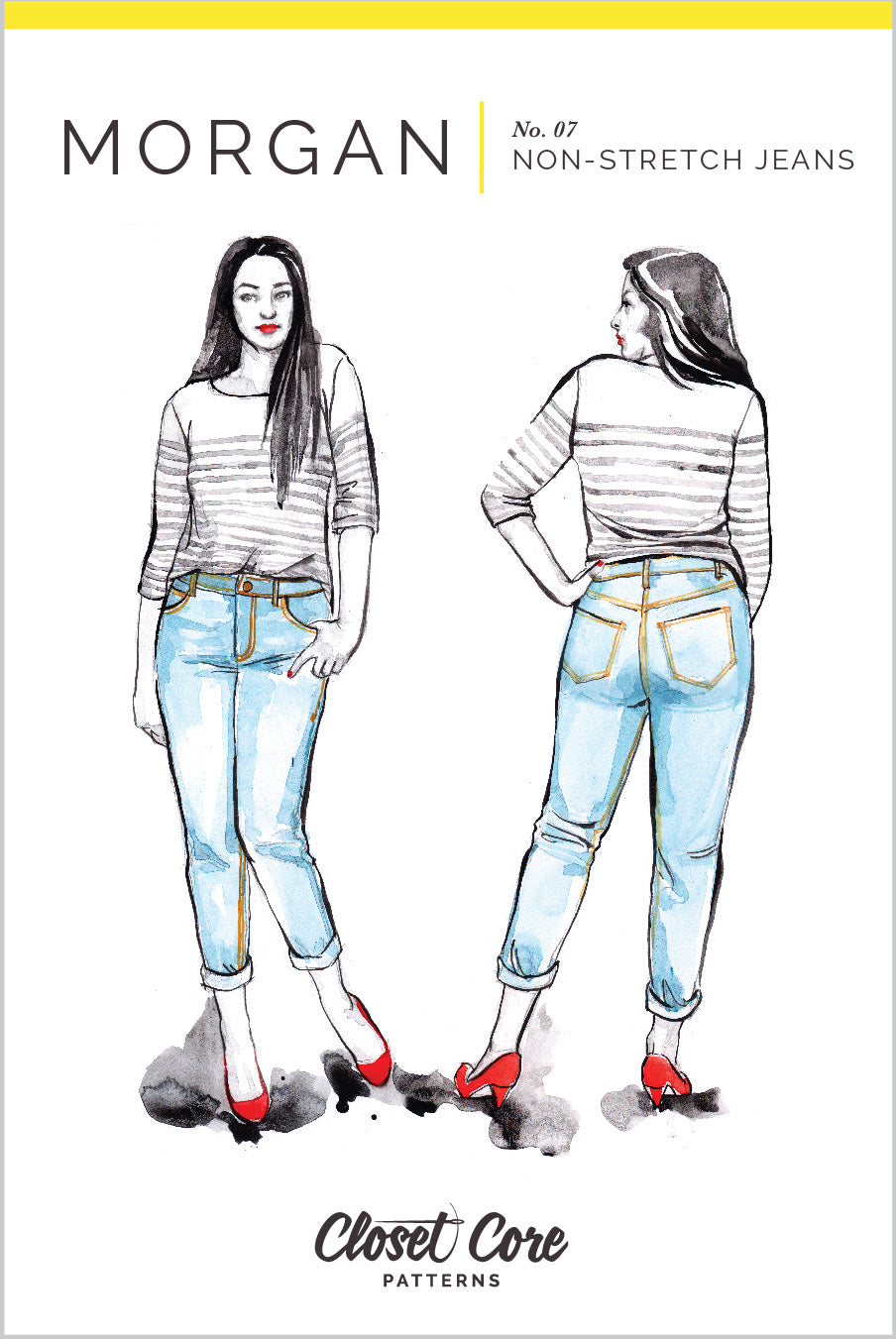 Jeans MORGAN | Patron papier - Closet Core Patterns