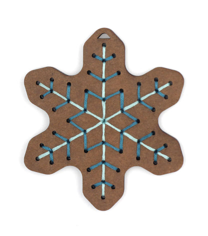 Flocon de pain d'épices - Kit suspension à broder - KIRIKI PRESS