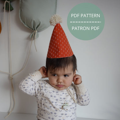 Chapeau d'anniversaire - Patron PDF