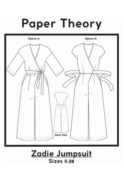 Zadie Jumpsuit - Patron papier -  Paper Theory